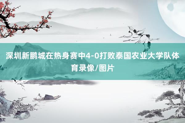 深圳新鹏城在热身赛中4-0打败泰国农业大学队体育录像/图片