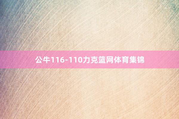 公牛116-110力克篮网体育集锦