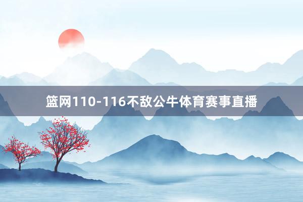 篮网110-116不敌公牛体育赛事直播
