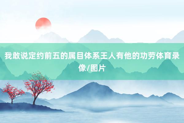 我敢说定约前五的属目体系王人有他的功劳体育录像/图片