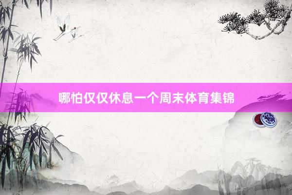 哪怕仅仅休息一个周末体育集锦