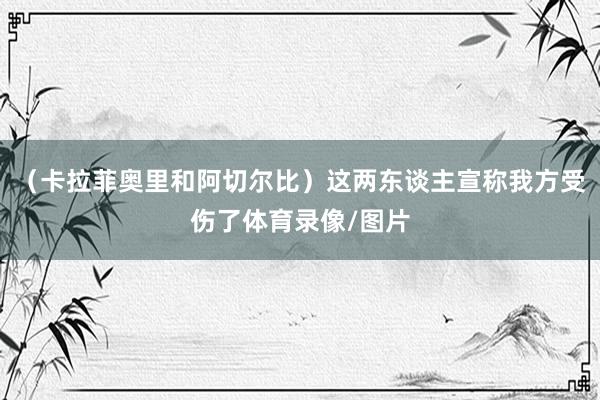 （卡拉菲奥里和阿切尔比）这两东谈主宣称我方受伤了体育录像/图片