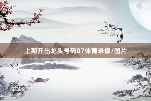 上期开出龙头号码07体育录像/图片