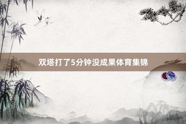 双塔打了5分钟没成果体育集锦
