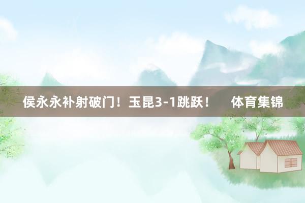 侯永永补射破门!玉昆3-1跳跃! 体育集锦