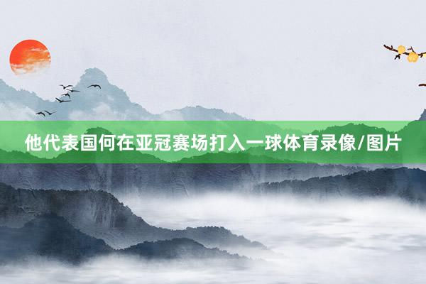 他代表国何在亚冠赛场打入一球体育录像/图片