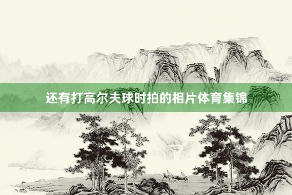还有打高尔夫球时拍的相片体育集锦