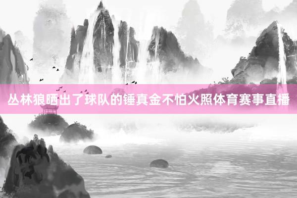 丛林狼晒出了球队的锤真金不怕火照体育赛事直播