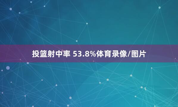 投篮射中率 53.8%体育录像/图片