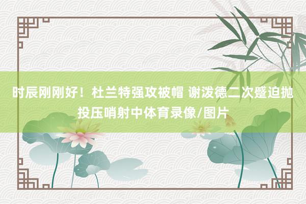 时辰刚刚好！杜兰特强攻被帽 谢泼德二次蹙迫抛投压哨射中体育录像/图片