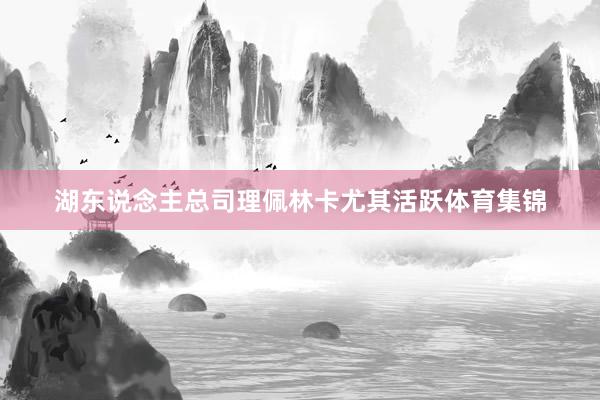湖东说念主总司理佩林卡尤其活跃体育集锦
