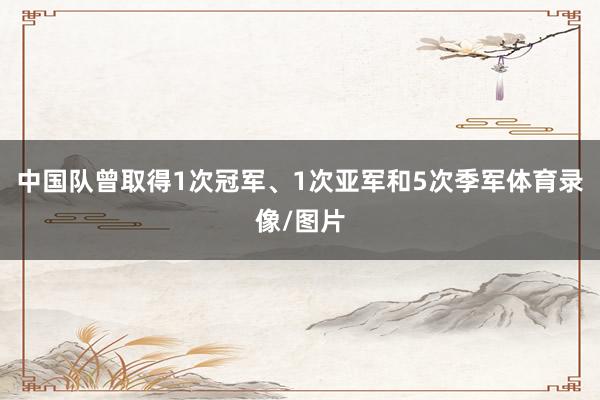 中国队曾取得1次冠军、1次亚军和5次季军体育录像/图片